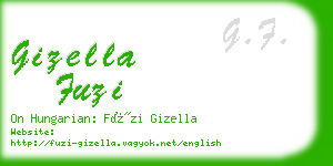 gizella fuzi business card